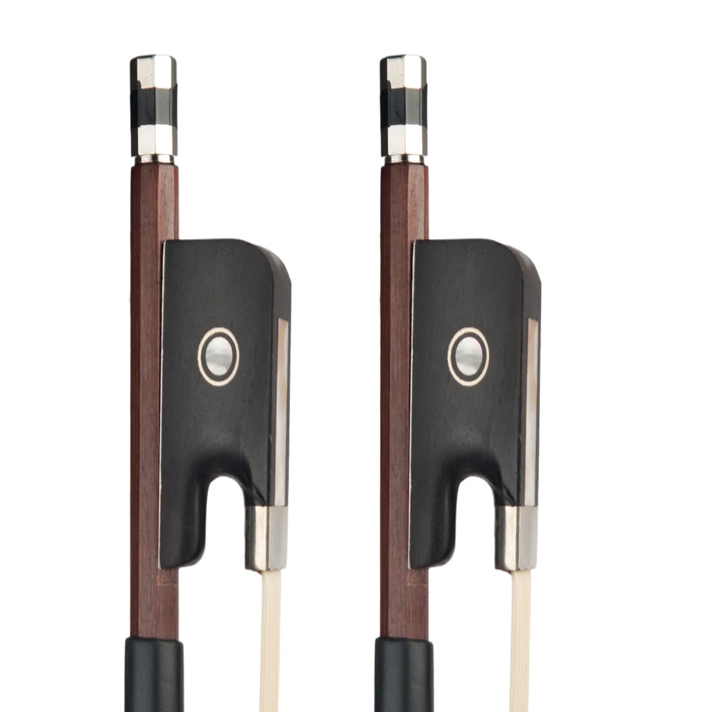 

2PCS Brazilwood Bow 4/4 Cello Octagonal Stick Ebony Frog Natural Horsehair Cupronickel Accessories Beginner Use