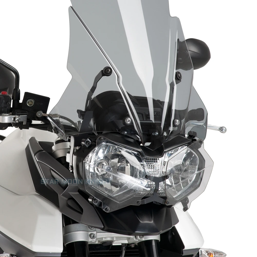 Protector de faros para motocicleta Tiger 800 XC XCX XCA XR XRT XRX 2011-2018 1200 Explorer, cubierta protectora acrílica