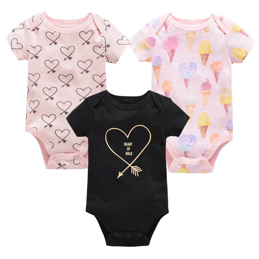 Honeyzone 2021 Pasgeboren Peuter Baby Jongens Meisjes Rompertjes Grappige Print Cartoon Jumpsuit Baby Bebe Korte Mouw Kleding Bodysuits