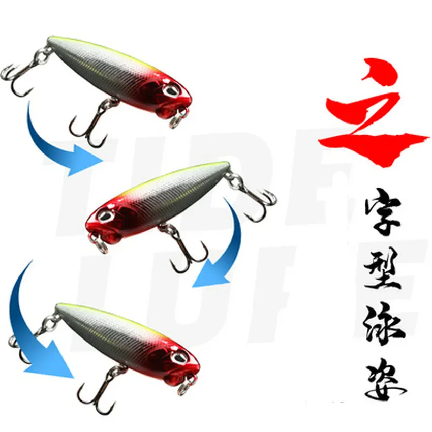 65mm 100mm Topwater Crankbait Duo Floating Pencil Fishing Lure  Bass Snakehead HardBaitsLong Casting Jerkbait