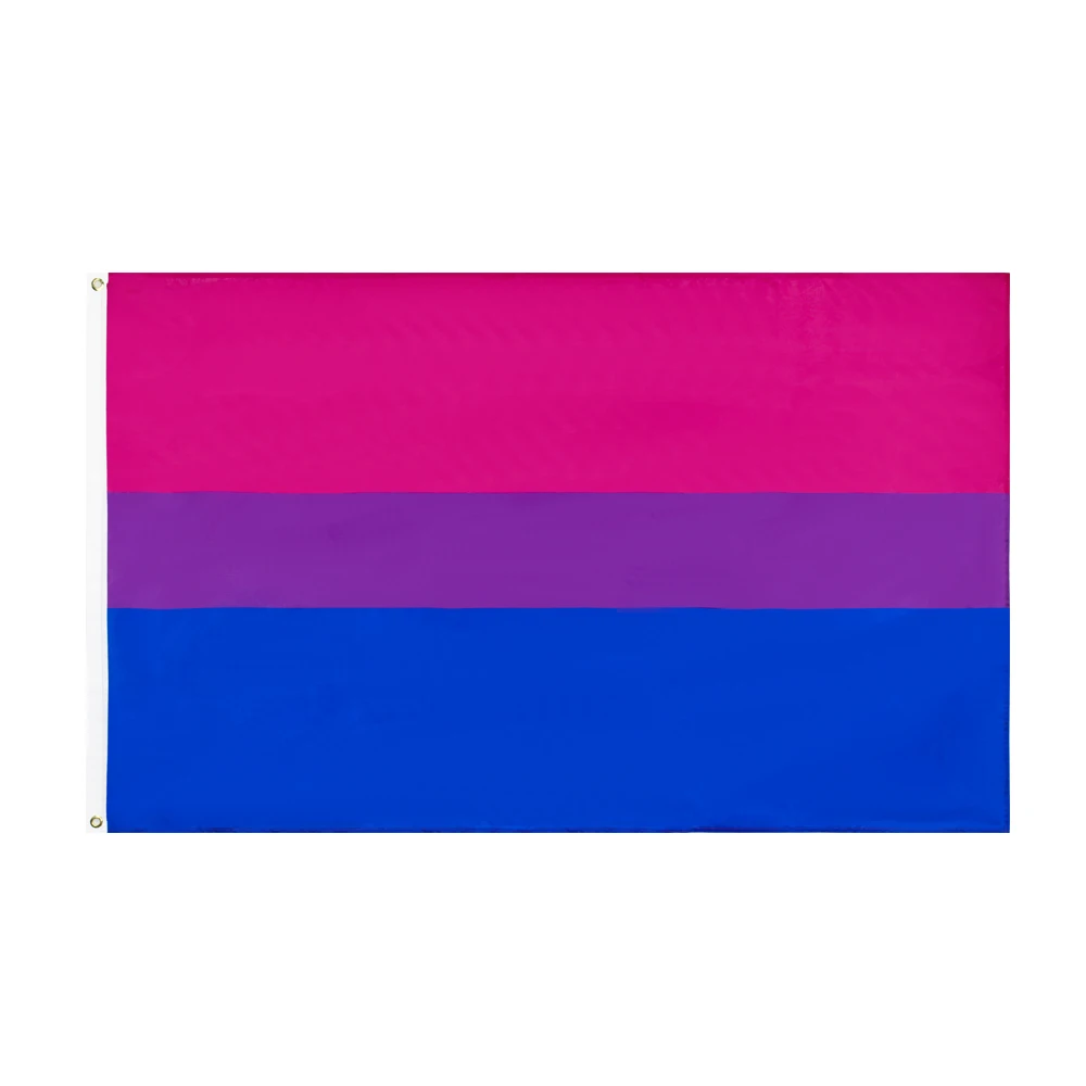 FLAGHUB 60X90 90X150cm LGBT Bi Bisexual Pride Flag Of Bisexuality For Decoration