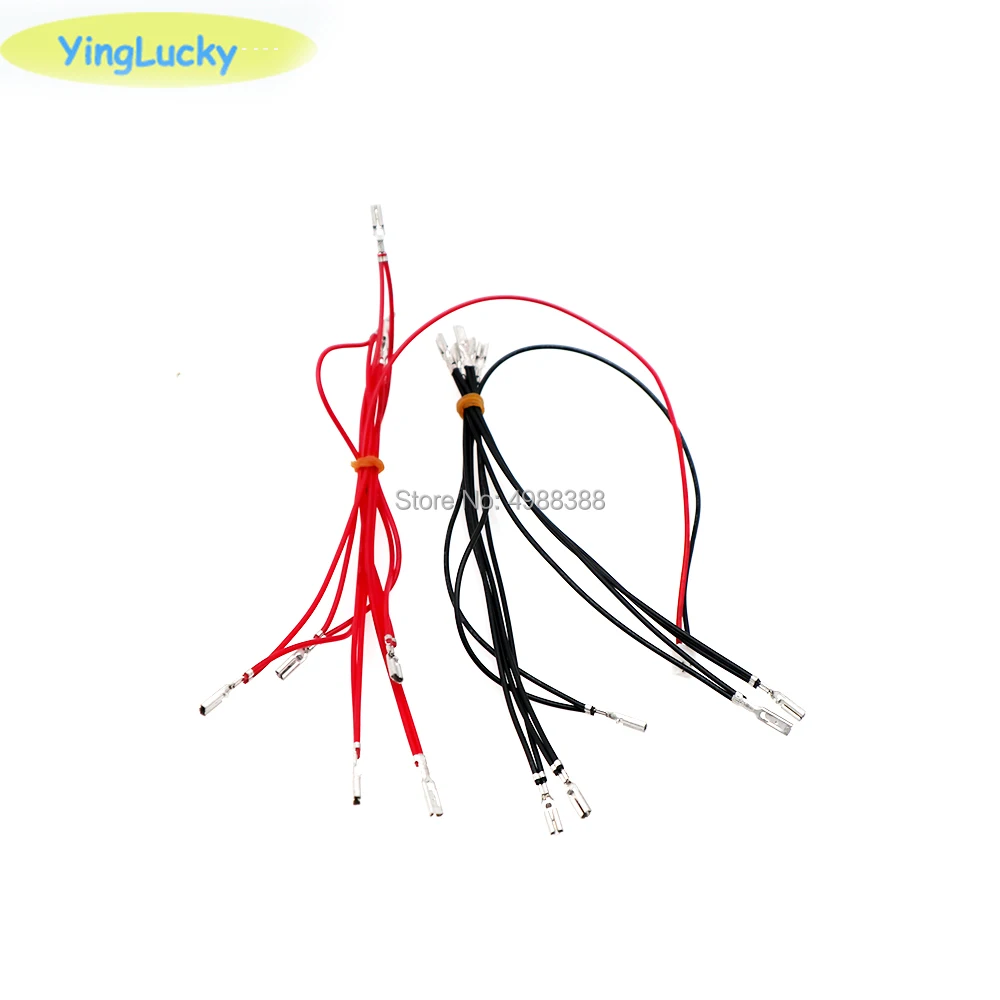 6.3mm ,4.8mm or 2.8mm Quick 2pin Cables 5V / 12V Illuminated Light Bulb Cable To USB Encoder for Arcade LED Button game Joystick