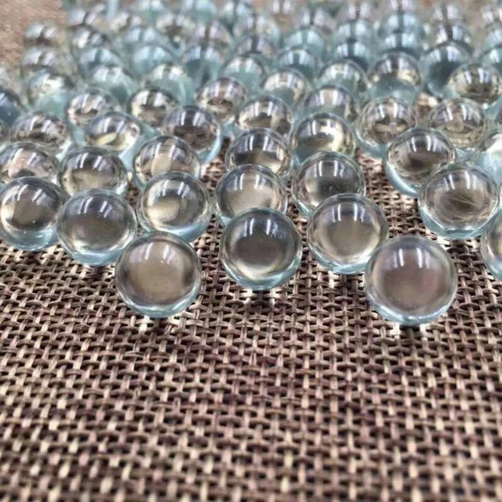 20pcs 10mm 14mm 16mm Glass Balls Transparent Solid Marble for Slingshot Shooting & Marble Track & Traditional Marbles Games