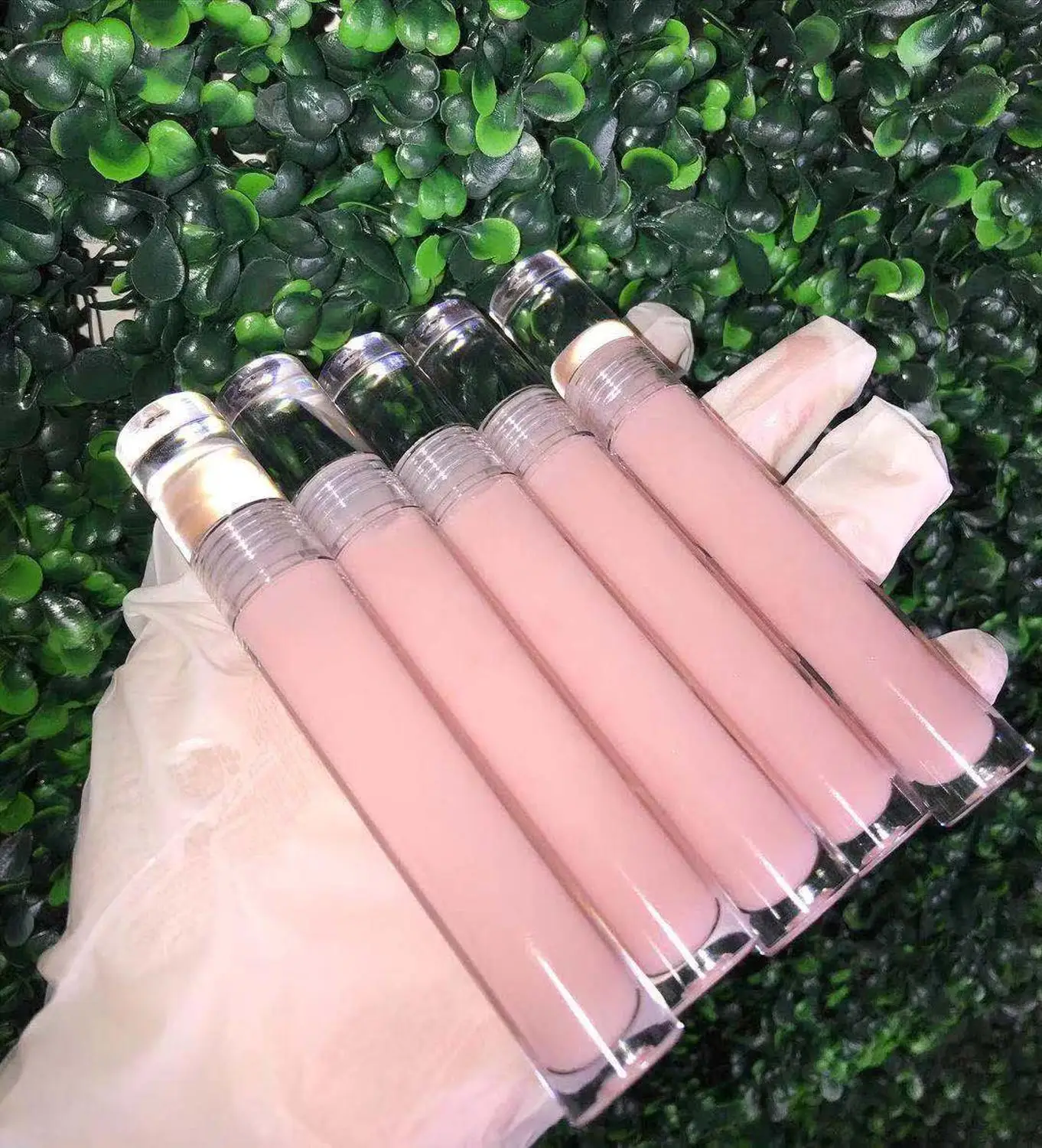 Private Label Clear No Logo Luxury Non Sticky Vegan Nude Customised Scented Hydrating Shine  Lip Gloss