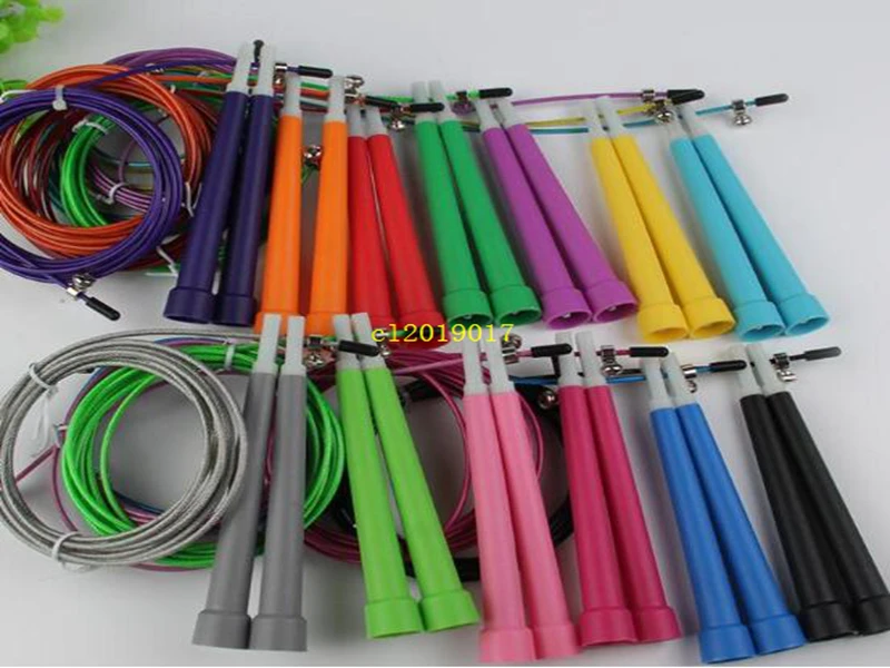 300pcs 3M Single Skipping Rope Party Favors Adjustable Jump Jumping Rope Speed Cable Wire 5 Colors