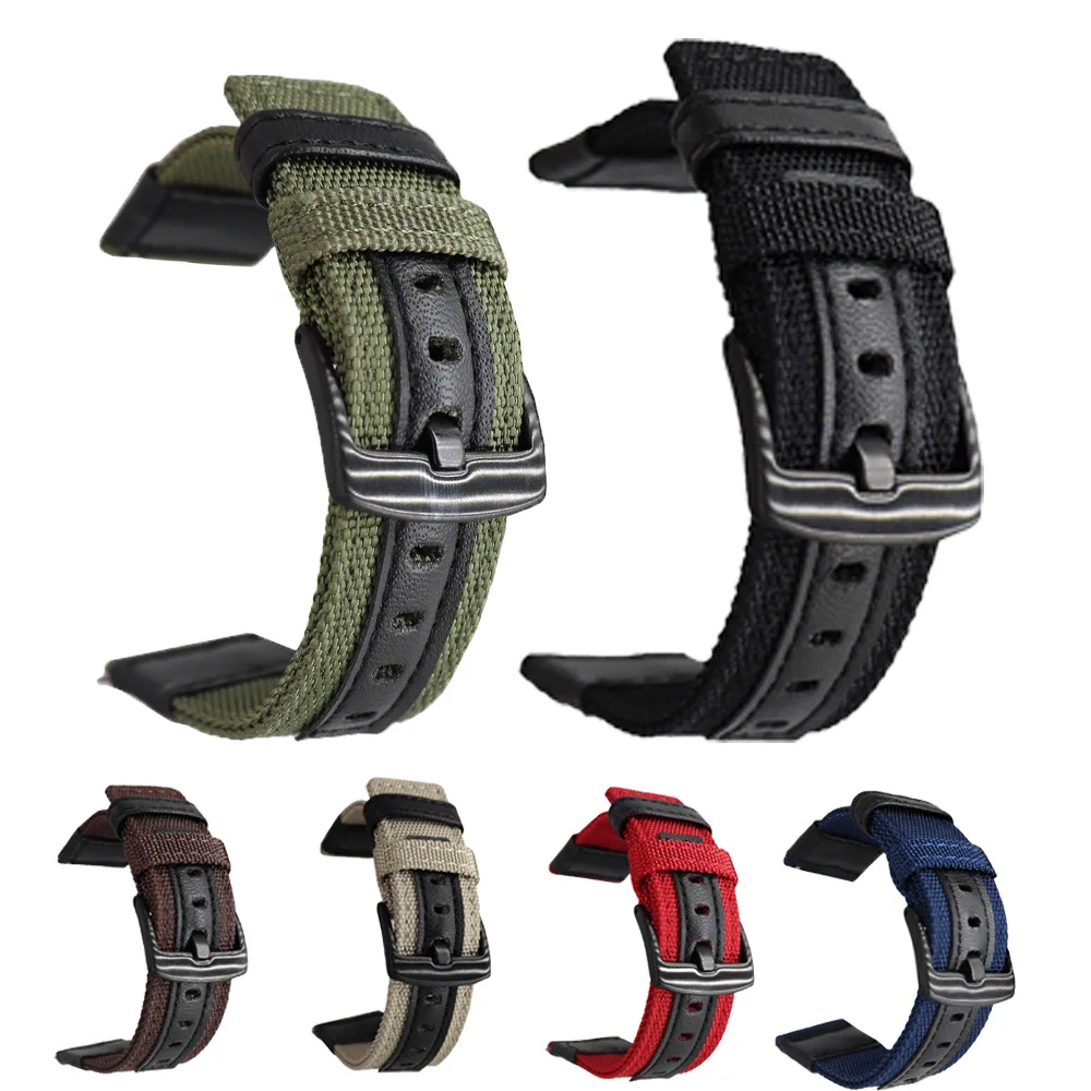 

Quick Release Solid Nylon Canvas Watchband for Fossil Diesel DZ Men Women Watch Band Wrist Strap Bracelet 20mm 22mm 24mm