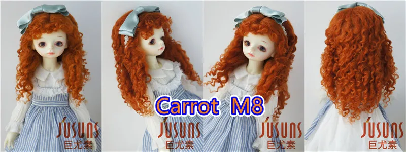 D28002 Extremely Longe Curly Monghanjuc Mohair BJD Wigs 6-7' 7-8' 8-9' 9-10' 1/6 1/4 1/3 YOSD MSD SD DOD QBaby Blythes Hair