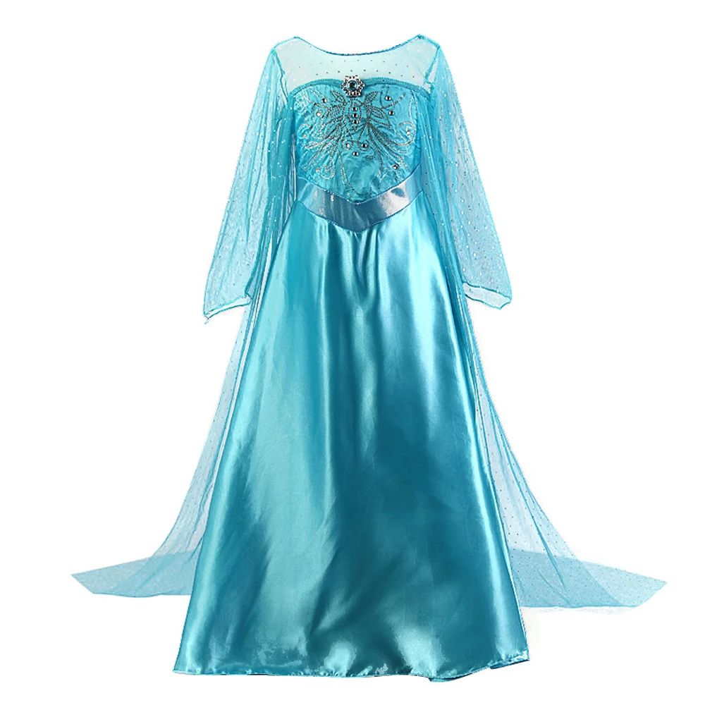 Girls Carnival Costume Kids Rapunzel Elsa Anna Unicorn Belle Cinderella Dress Child Birthday Princess Party Costume