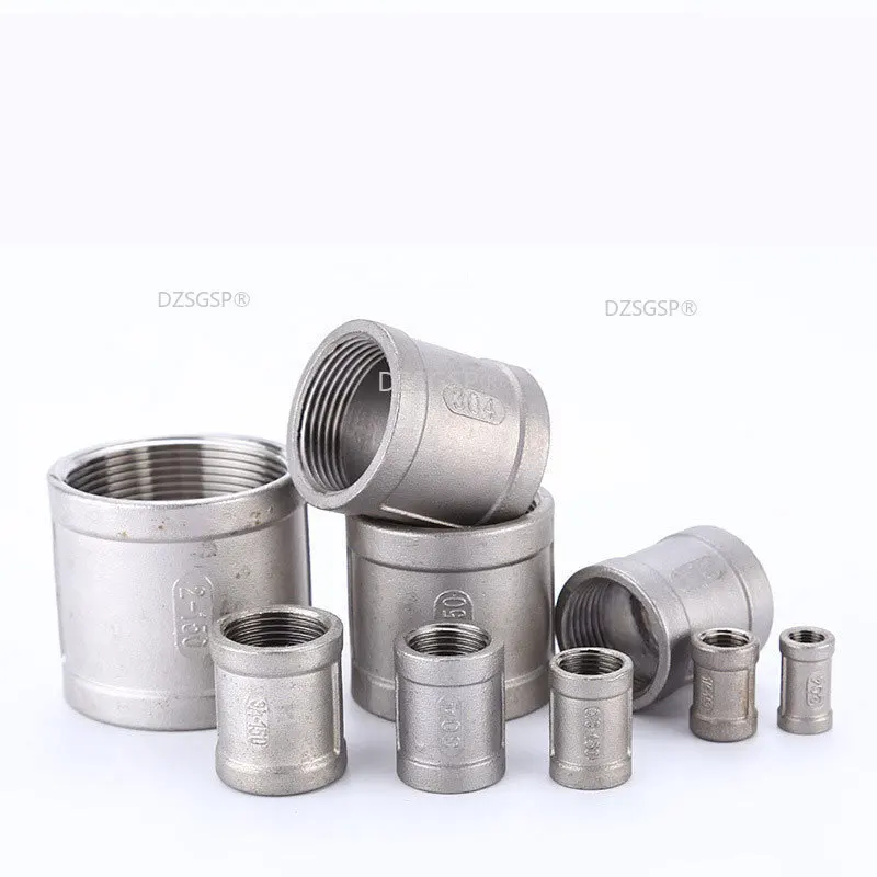 DN6-DN100 304 Stainless Steel  Female to Female Thread Pipe Fittings Quick Adapters Connectors Fast Coupling Coupler