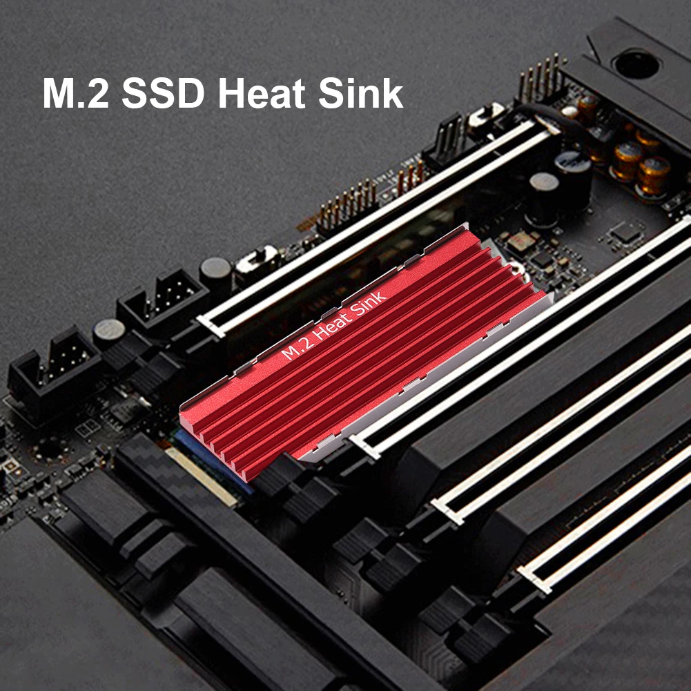 M.2 SSD NVMe Heatsink Cooler M2 2280 SSD Hard Disk ฮีทซิงค์อลูมิเนียมหม้อน้ำความร้อน Pad สำหรับเดสก์ท็อป PC PCIE 2280 SSD