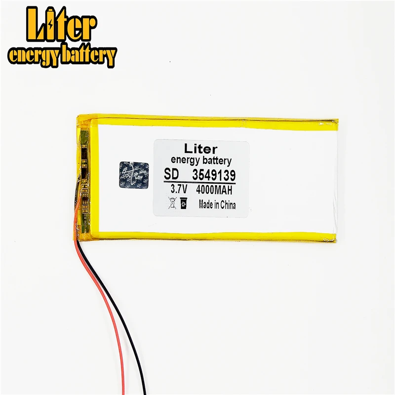 بطارية بوليمر للكمبيوتر اللوحي 3.7 فولت 3549139   بطارية كمبيوتر لوحي 4000MA 7 بوصة 12 بوصة