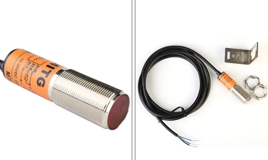 MT-J18-D50NK Hồng Ngoại Ánh Sáng Nhìn Thấy Được NPN M18 Laser Khuếch Tán Phản Xạ Quang Điện Công Tắc Cảm Biến Cảm Ứng Chuyển Đổi Khoảng Cách 50Cm