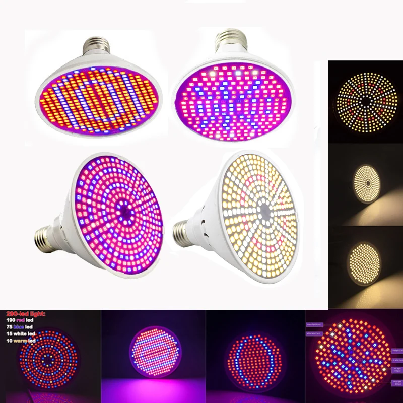 Led Grow Light Phytolamp Plant Lamp Full Spectrum Grow Tent Lights Lamp Grow Lamp Indoor Lighting Hydroponic Growth Light E27