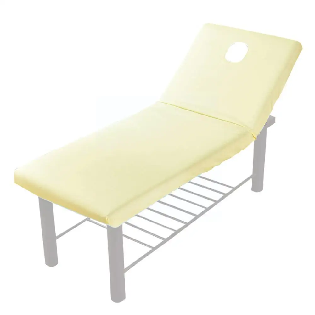 Table de Massage de couleur Pure, drap-housse élastique, Massage complet, Spa, bande de lit en caoutchouc, couverture de trou, couverture faciale, traitement de la respiration, W Z2j8