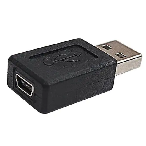 Imagen 2 del producto Venta al por mayor nuevo negro USB 2,0 A macho y hembra a Mini USB B conector adaptador de Cable de enchufe hembra de 5 pines al mejor precio