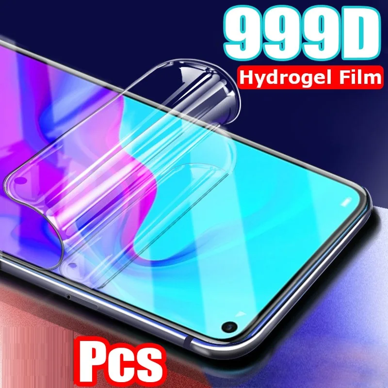 999D Full Cover Hydrogel Film For Huawei Honor 8X 9X Pro 8A 8S 9 10 Lite Honor 30 20 Pro 30S Screen Protector Not Glass