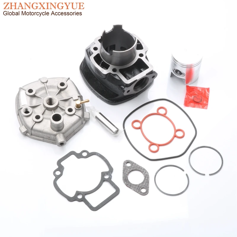 

70cc Big Bore Cylinder Kit & Piston Kit & Cylinder Gasket for APRILIA Sr Factory 50 04-09 Sr Street 50 03-08 100080570 47mm 2T