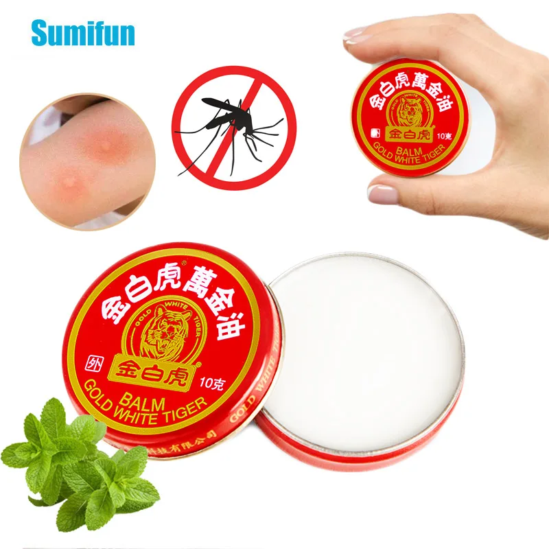 

1Pcs 10g New Tiger Balm Cooling Oil Headache Dizziness Nausea Treatment Cream Refreshing Mosquito Bites Anti Itching Plaster