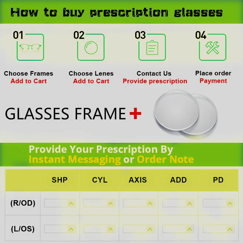 ZENOTTIC Progressive Multifocal Prescription Lenses Anti Resistance/Reading Anti-scratch Myopia Hyperopia Presbyopia Lenses