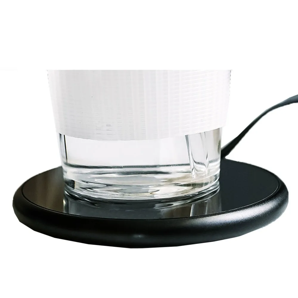 Heißer USB Elektrische Powered Tasse Wärmer Heizung Pad Heißer Platte Kaffee Tee Milch Becher Stecker Weiß Haushalt Büro Desktop Liefert – Detail 5
