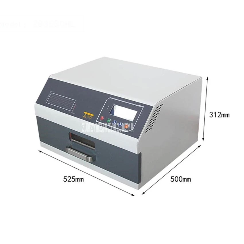 ZB3530HL-horno de reflujo infrarrojo 3D, horno de soldadura de aire caliente, máquina de soldadura de reflujo pequeño, 110V/220V, 2400W