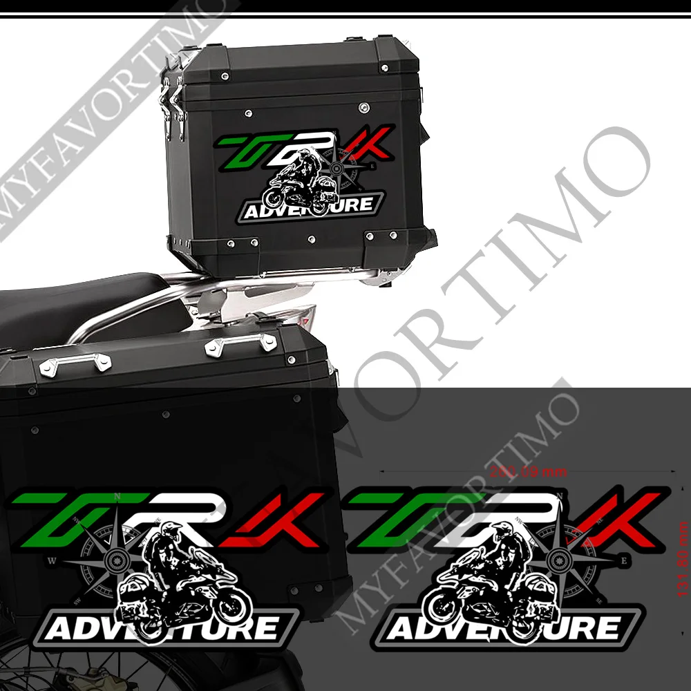 

Top Side Panniers Aluminium Stickers Decal Trunk Luggage Cases Adventure For Benelli TRK251 TRK 251 2018 2019 2020 2021