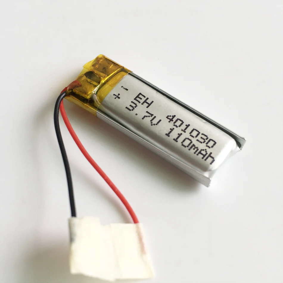 3 szt. Akumulator litowo-polimerowy LiPo 3,7 V 110 mAh 401030   Do zestawu słuchawkowego Mp3 GPS Bluetooth Rejestrator Bransoletka Zegarek LEDLIGHT