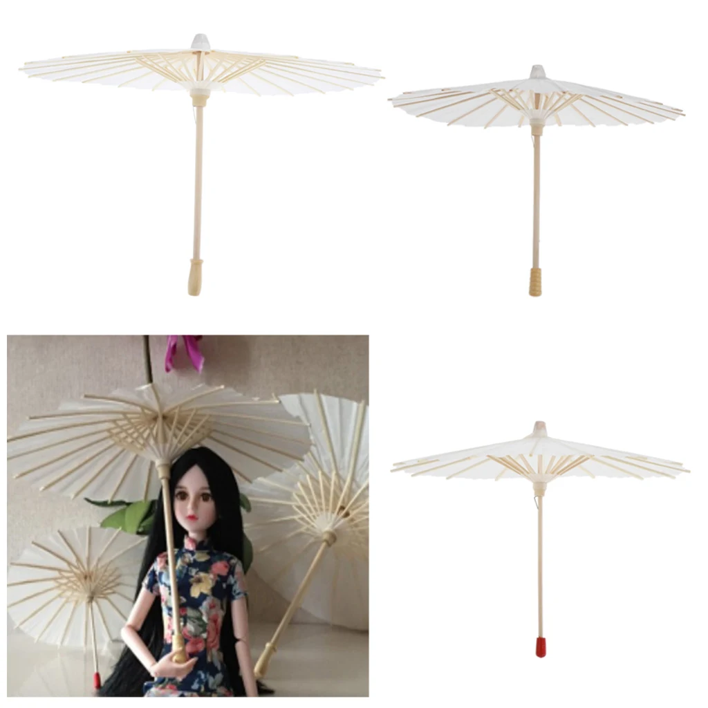 Mini Chinese Paper Parasol Umbrella for 60cm Night Lolita BJD SD Dolls DIY Craft Supplies 1/3 BJD Doll Decorative