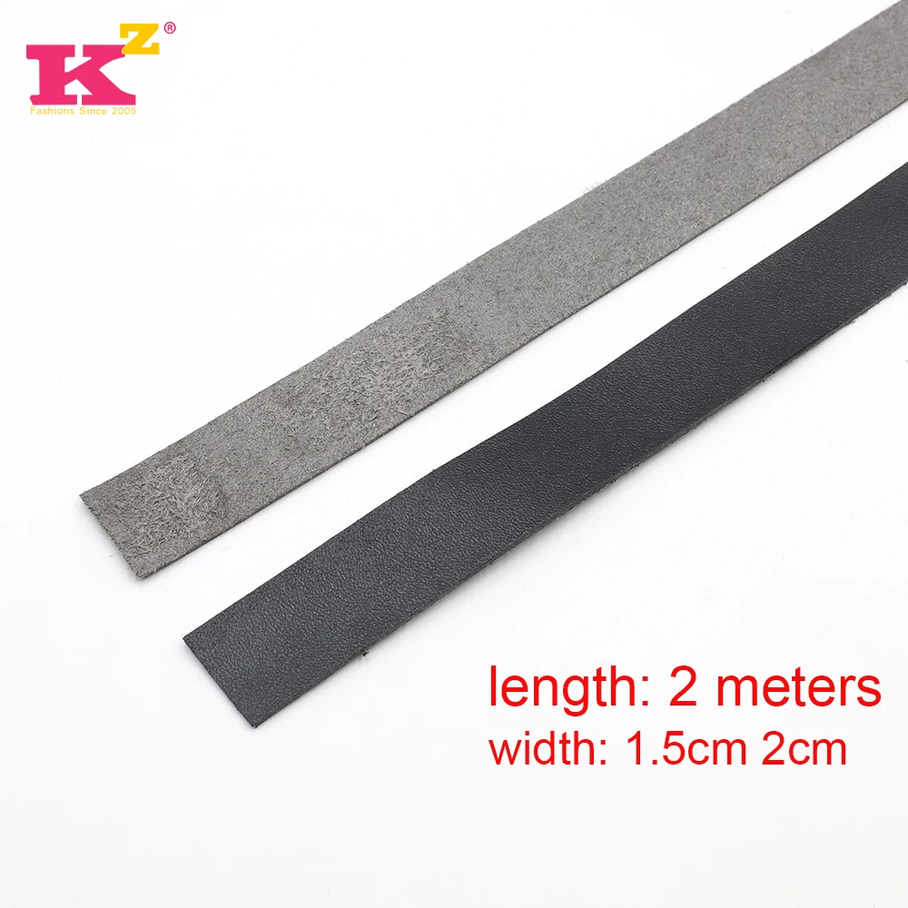 Kzfashion Leather Strap 15mm 20mm Wide DIY Detachable Bag Strap Length 2m Handles Belts Accessorie For Handbag Shoulder Bags #A