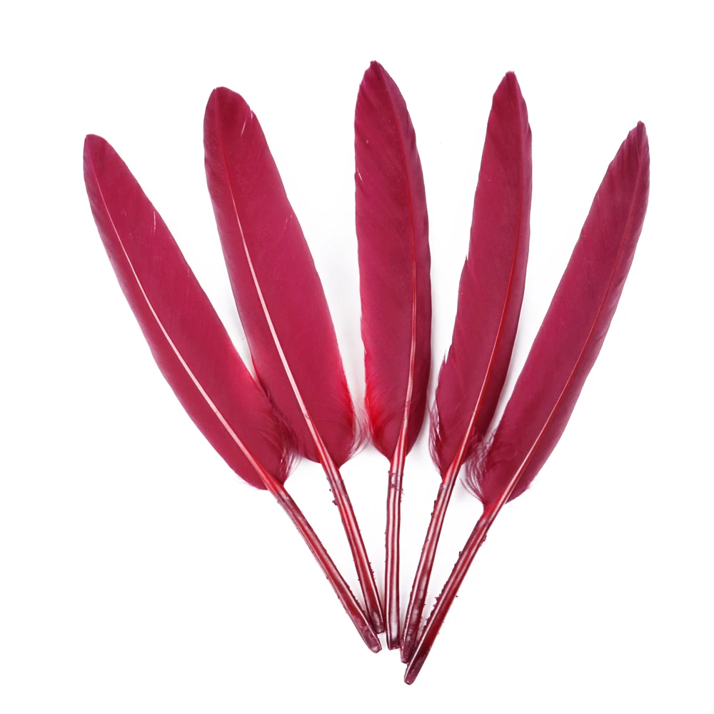 10-15CM Natural Goose Feathers for Crafts 50pcs  Jewelry Accessories Decoration Dyed Plumes Mint green Decor Wholesale