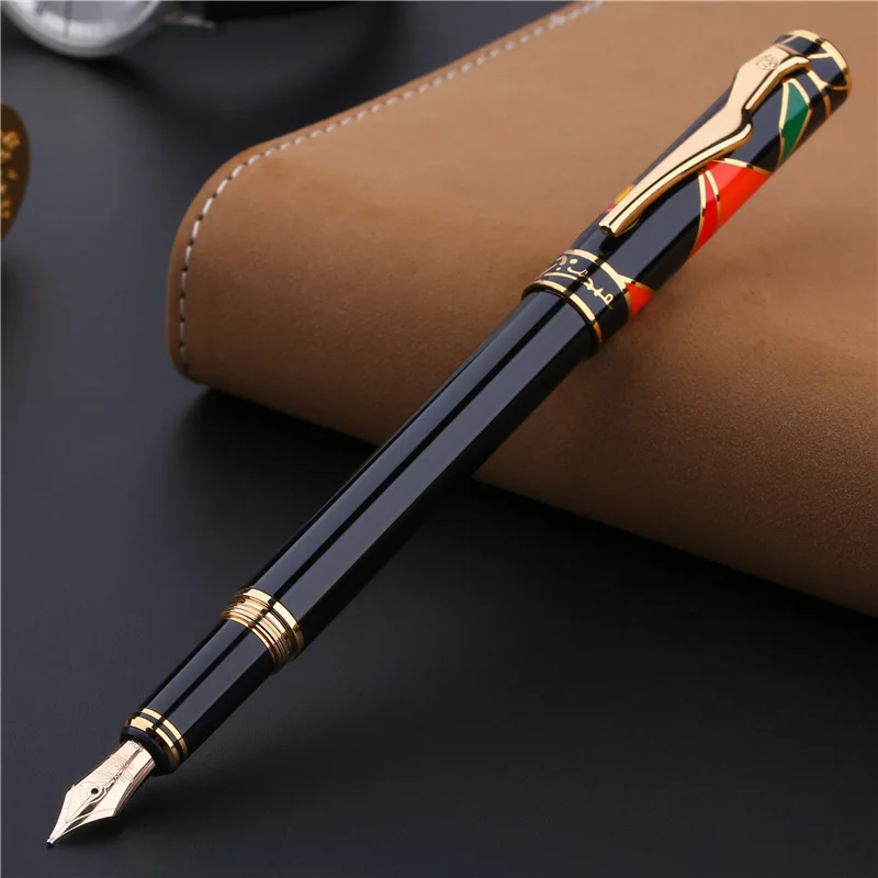 Picasso 80 Maya Rhyme of Heaven 10K Gold Nib Fountain Pen with Golden Clip for Writing Collection Original Gift Box Option