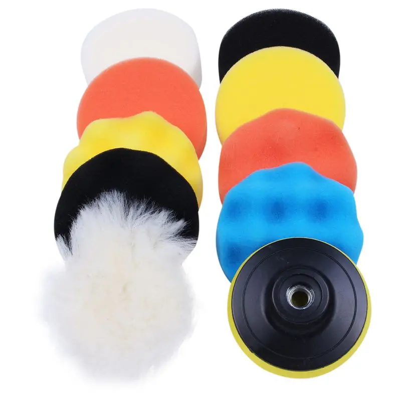 

10pcs/set Automobile Car Polishing Pad Set Vehicle Cleaning Washing Polish Sponge Wheel