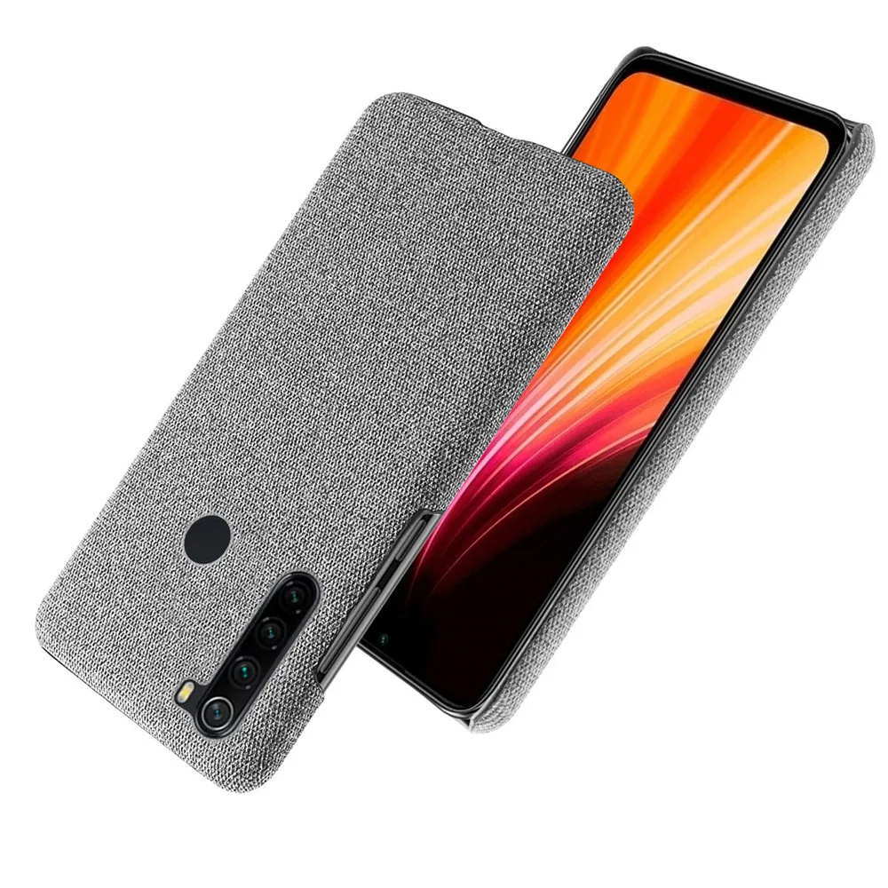 

Slim Cloth Texture Fitted Cover For Xiaomi Redmi Note 8T Case Fabric Ultrathin Antiskid Capa for Xiomi Redmi Note 8 pro 8T 8 T