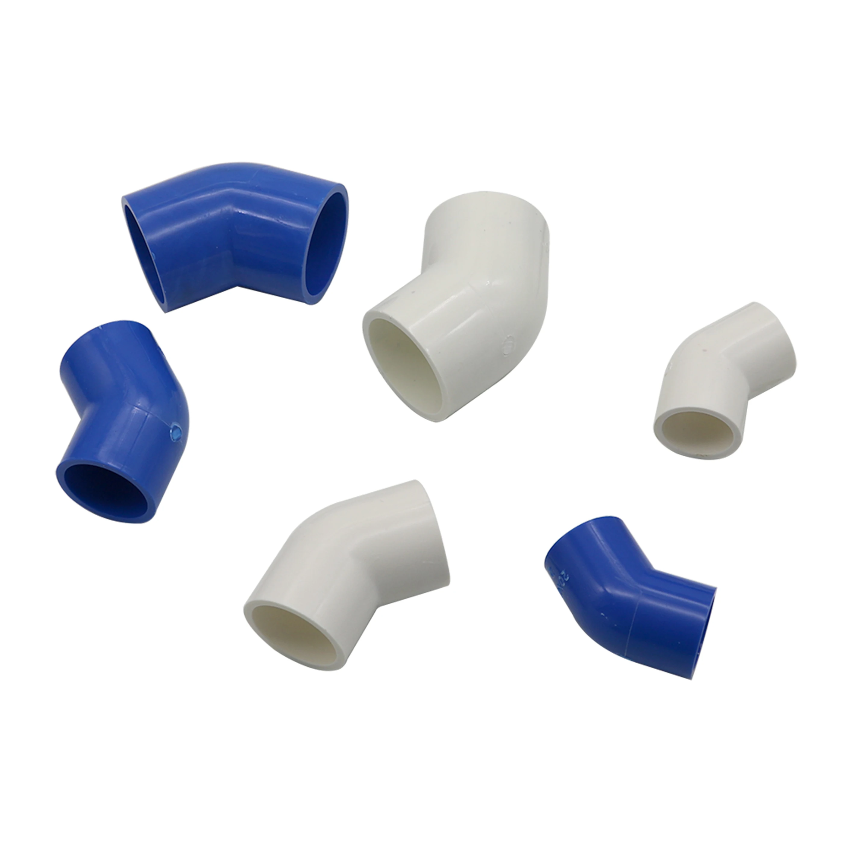 20mm 25mm 32mm Elbow PVC Connectors Garden Irrigation Water Pipe Connection Accessories 45 Degree Joint Plastic Connectors