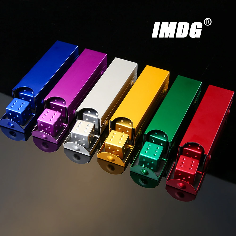 5pcs/pack New Colorful Aluminum Alloy Metal Dice 16mm Square Corner High Quality Boutique Game Dice