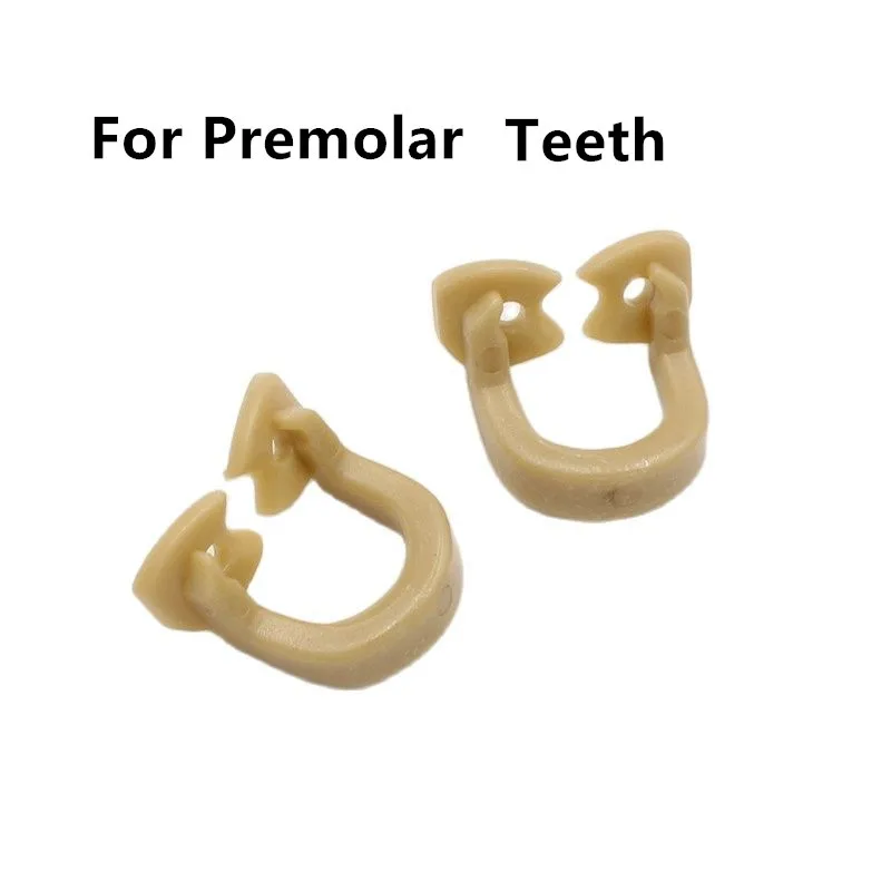 2Pcs Dental Rubber Dam Clamps Rubber Barrier Clip Resin Material For Dental Lab Instrument Dentistry Product