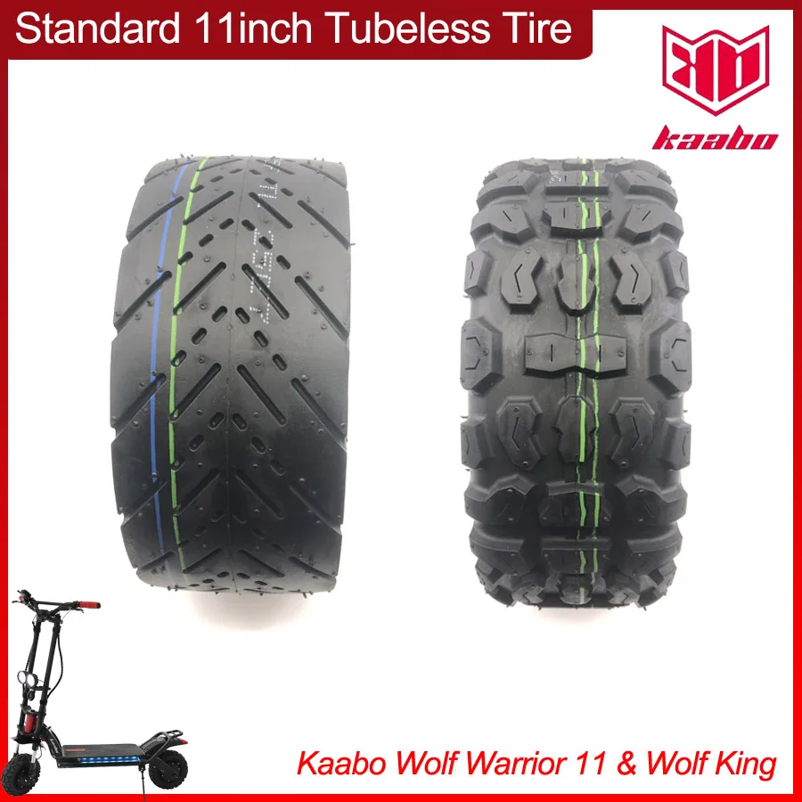 

11inch Tubeless Tire Street Road and Offroad Tyre 90/65-6.5 Vacuum for Kaabo Wolf Warrior II King MINIMOTORS DT Electric Scooter