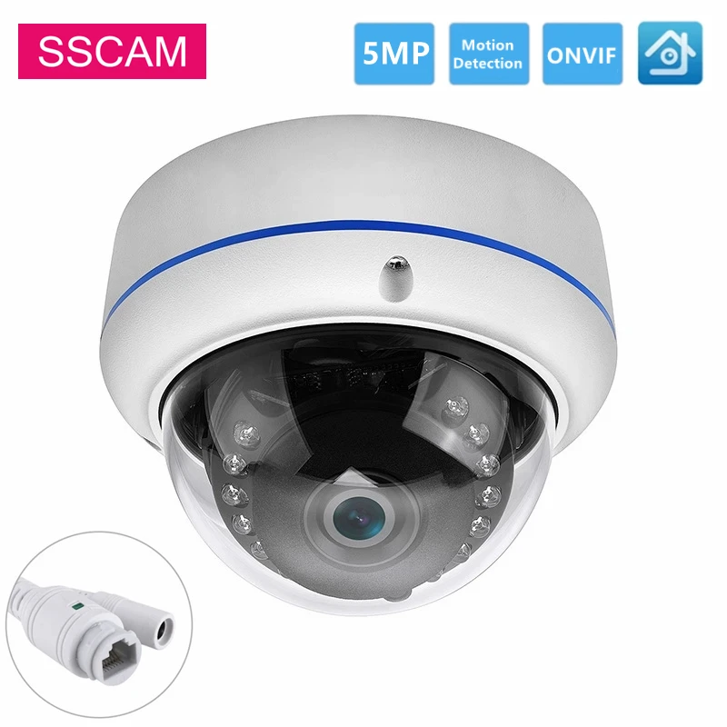 

XMEYE 5MP IP Dome Security Camera POE Motion Detection Fish Eye Home Security 4MP 5MP Network Camera 20M IR