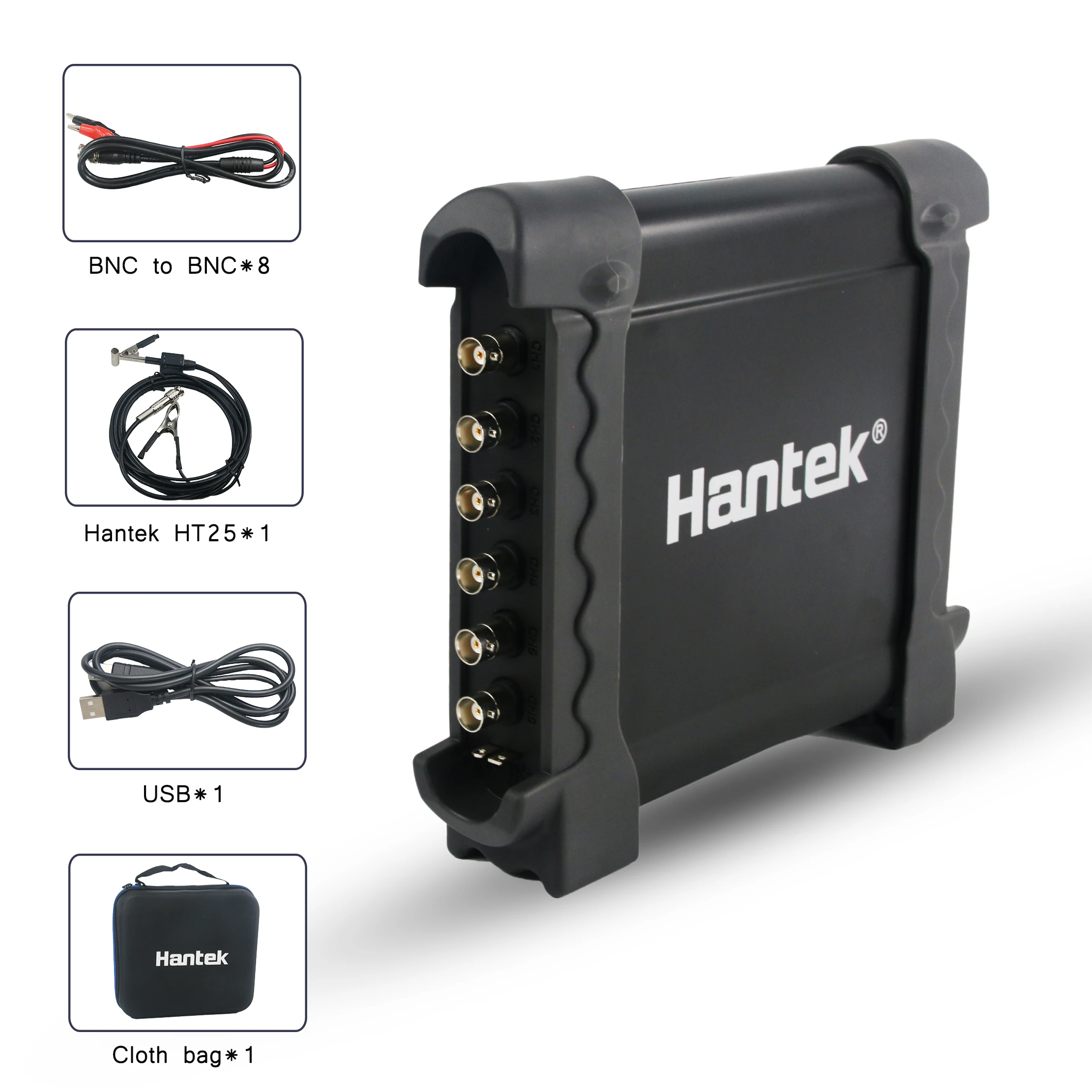 Imagem -02 - Hantek-osciloscópio Teste de Veículos Equipamento de Diagnóstico Automotivo Usb Canais 1008c