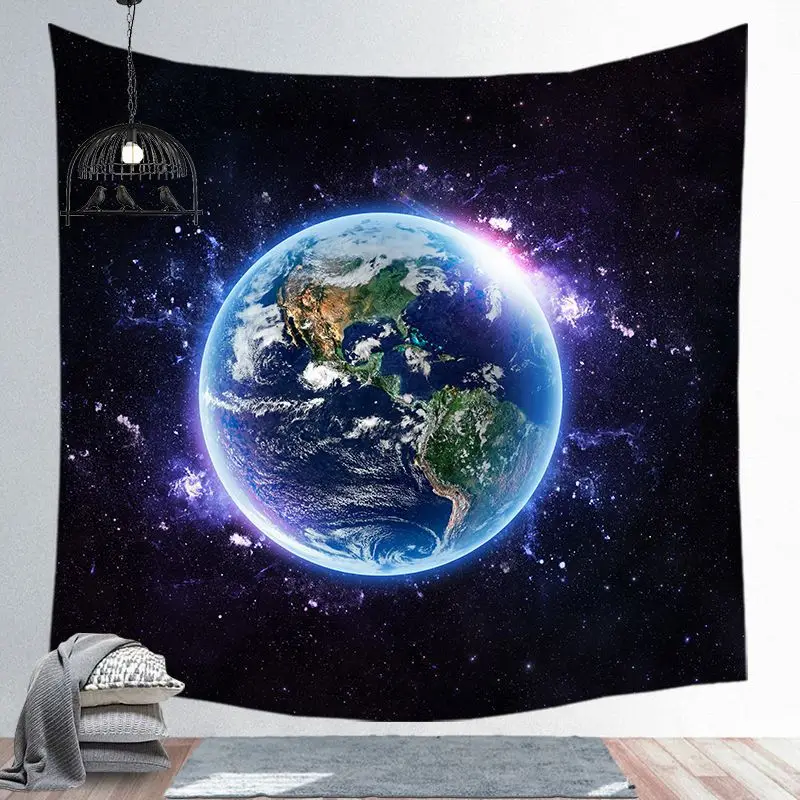 

New Earth Tapestry Printed Wall Hanging Tapestry Polyester Tapestry