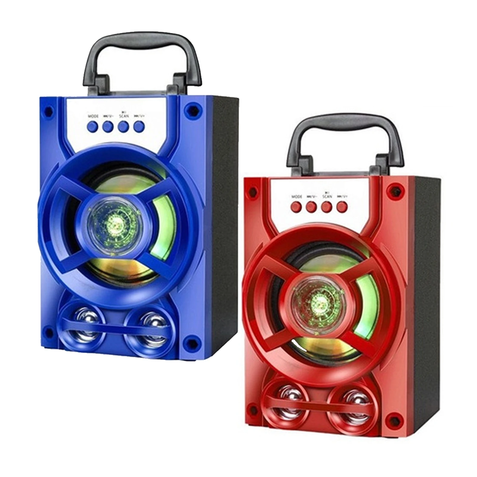 Компактная Bluetooth-караоке-машина, портативные стереодинамики, перезаряжаемые светодиодные TF-карты, поддержка для помещений и улицы, пение на вечеринке