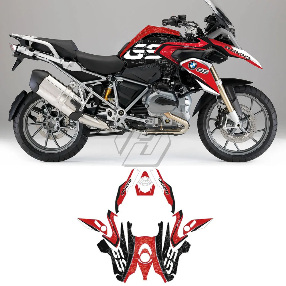 Motorcycle Body Decals Kits Case for BMW R1200GS R1200 GS 2014-2018