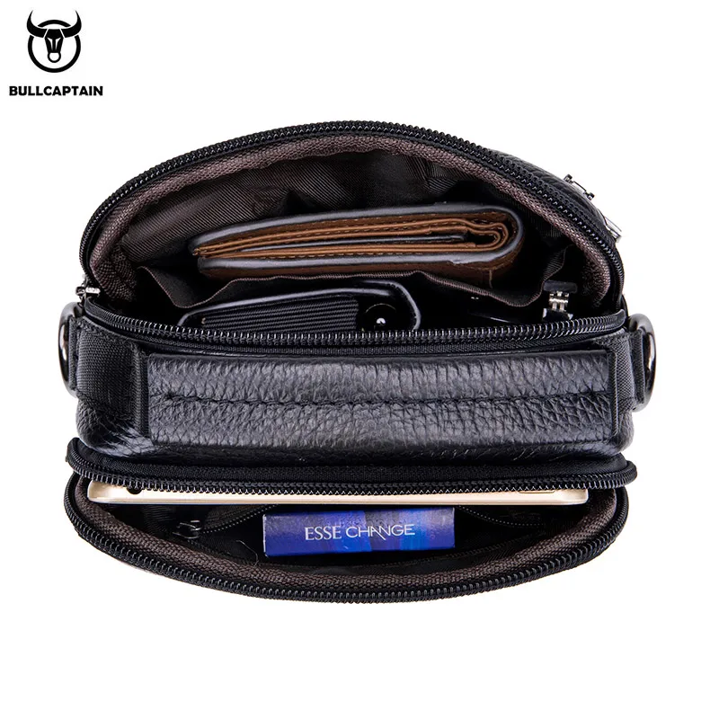 BULLCAPTAIN-Sac à Bandoulière en Cuir group pour Homme, Petits Sacs d\'Affaires, Sacoches Masculines, Nouvelle Marque