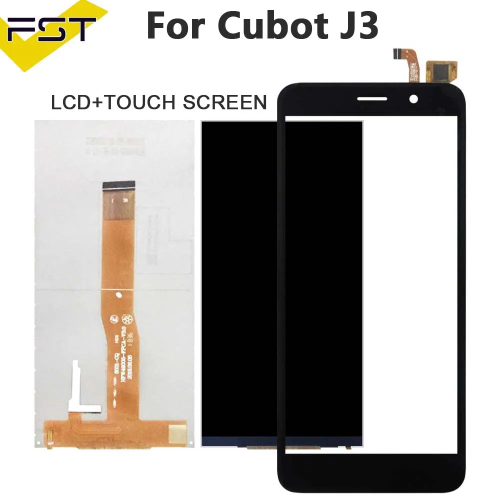 Cubot J5 LCD 디스플레이 터치 스크린 디지타이저, Cubot J3 Pro LCD 휴대 전화 액세서리 접착제 cubot j3 j3pro 센서 lcd