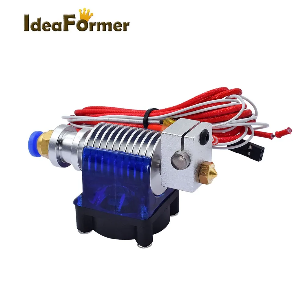 V6 J-Head 12V 24V Voll-Metall Hotend Wade oder Bowden 1,75/3,0mm Filamentdüse Kühlventilator Halterung Block Thermistoren Kühlkörper-Kit – Detail 9