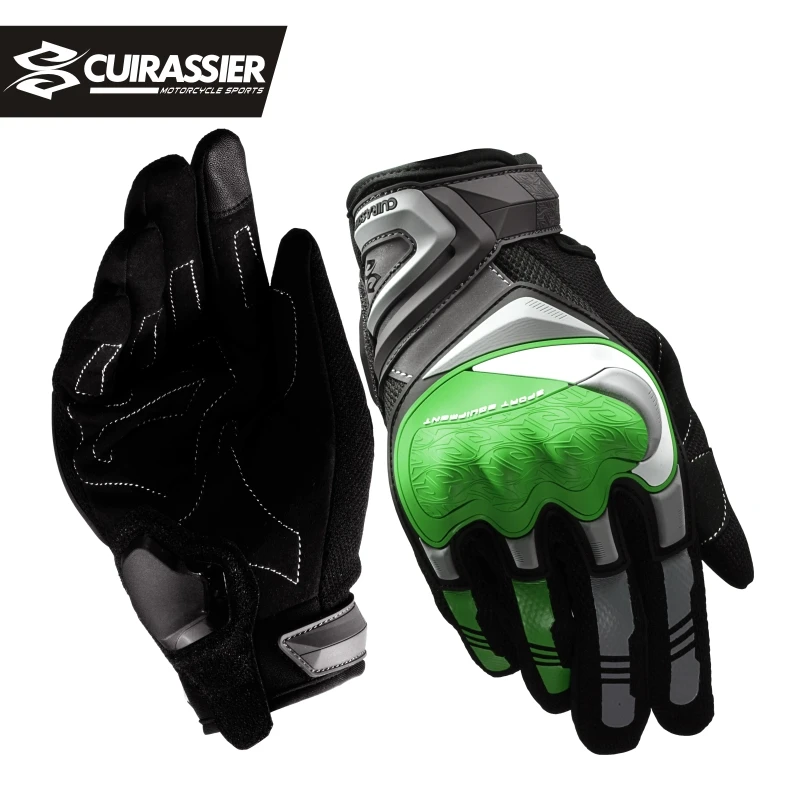 Cuirassier Motorfiets Motorfiets Handschoenen Vrouwen Mannen Zomer Ademend Roze Touch Screen Moto Handschoenen Voor Motocross Racing