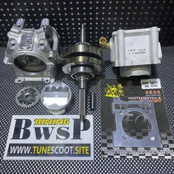 BWS125 Big Bore Kit 310cc TTMRC Ceramic Cylinder 76mm Four Valves Head EX28 IN30 JISO Crankshaft 10000 Microns BWSP Upgrade Set