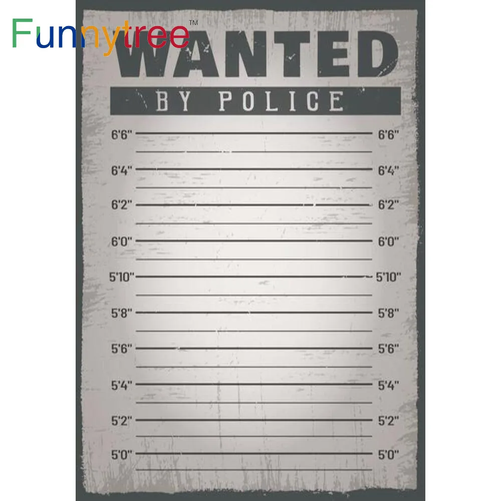 Funnytree Bachelor Party Background Trick Up Line Mugshots Police Portrait Photographic Background Props Backdrop Photozone