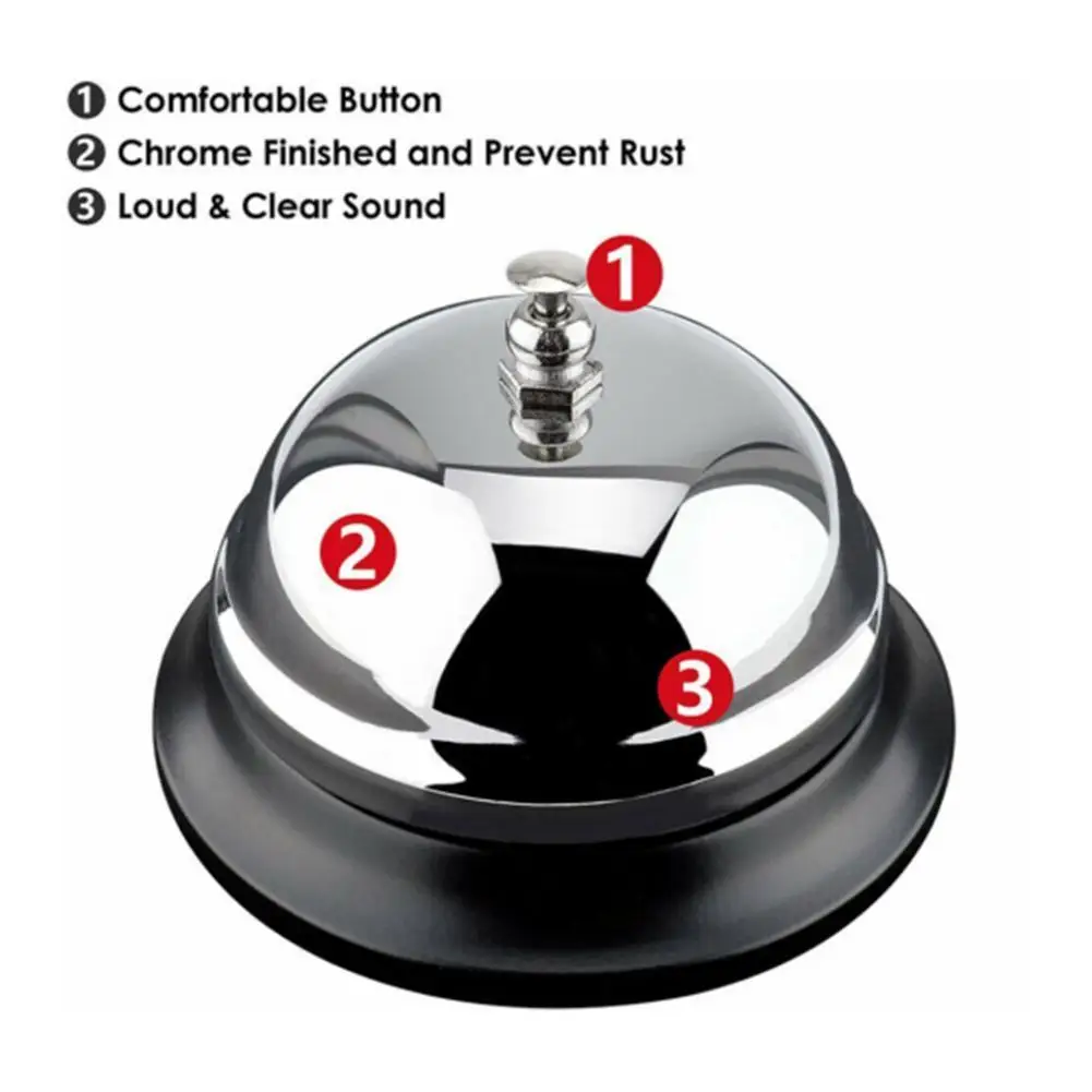 1/3pcs hotel bell Reception Craft Bell Desk Kitchen Hotel Call Bell Party Supplies Small Dining Table Summoning Bell