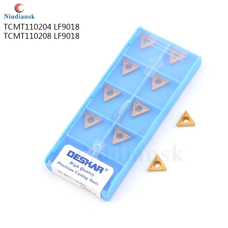 TCMT110204 TCMT110208 LF9018 High-quality external turning tool carbide inserts for CNC turning inserts， for steel processing